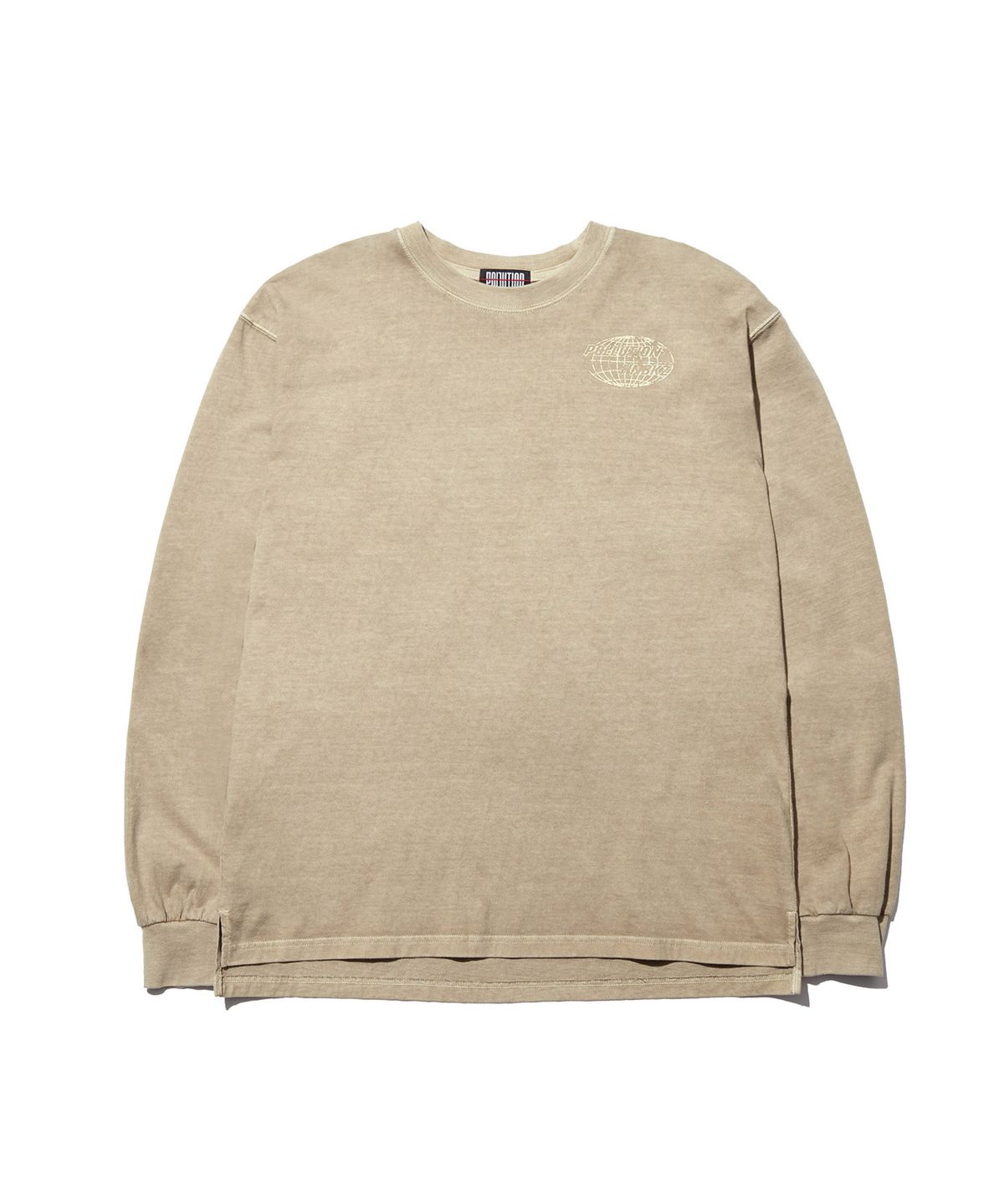 폴루션(POLLUTION) PIGMENT DYE GRAPHIC TEE BURNT TAN (HSRAWTS303_BRTN)