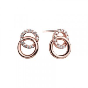 CRJ5027E-RG 큐빅 더블서클 귀걸이