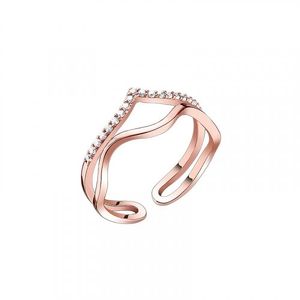 CRJ4022R-RG 큐빅 물결 반지