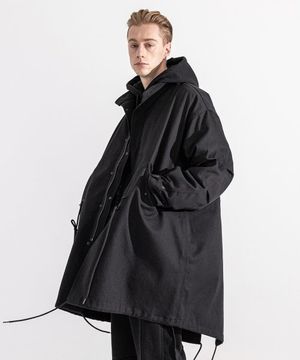 M-65 피쉬테일 코튼 야상 코트 MWZCT002-BK