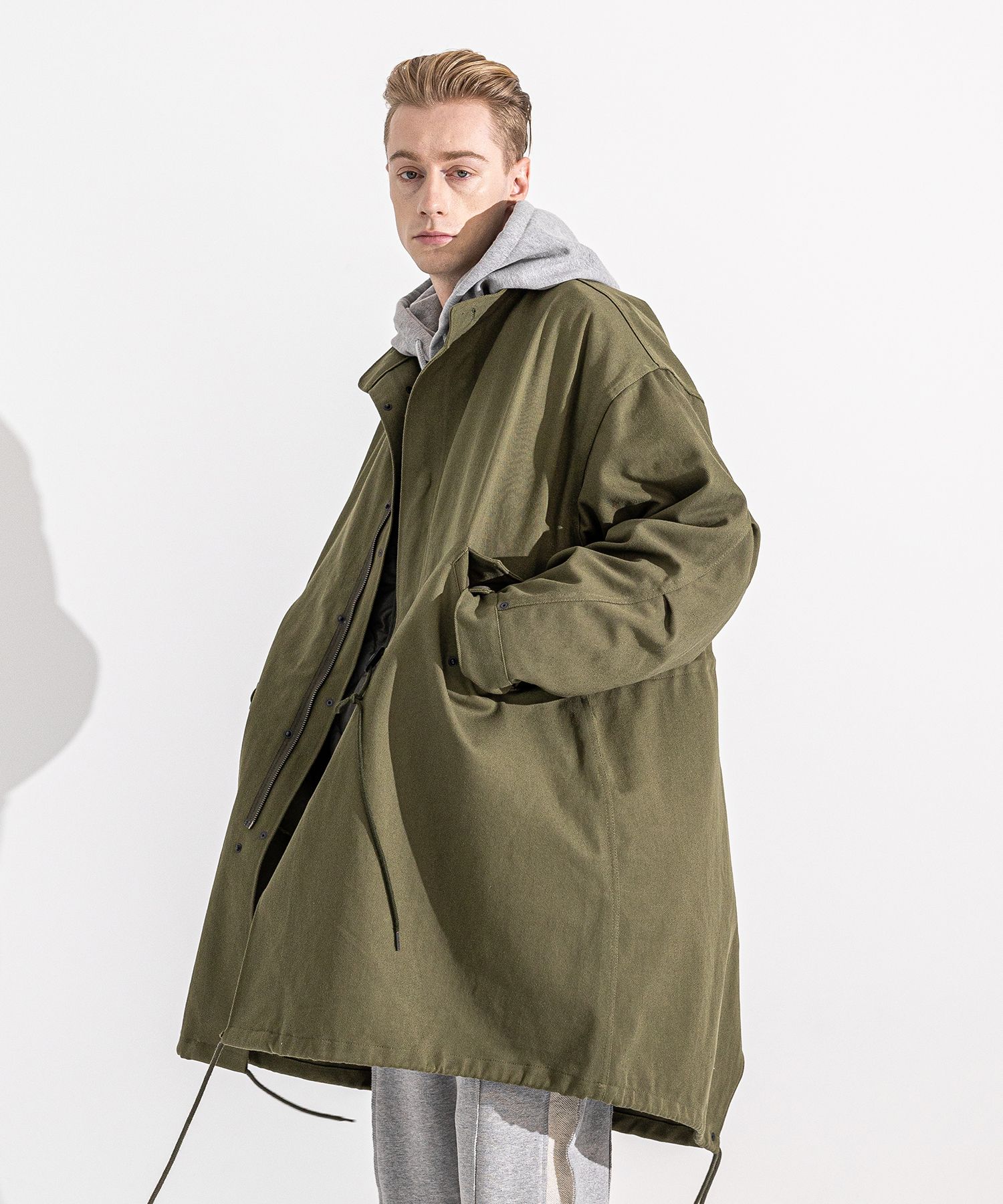 【massnoun】LAYERED M-65 FISHTAIL COAT MUSINSA | MASSNOUN M-65 Fishtail Cotton Field Coat MWZCT002-KK