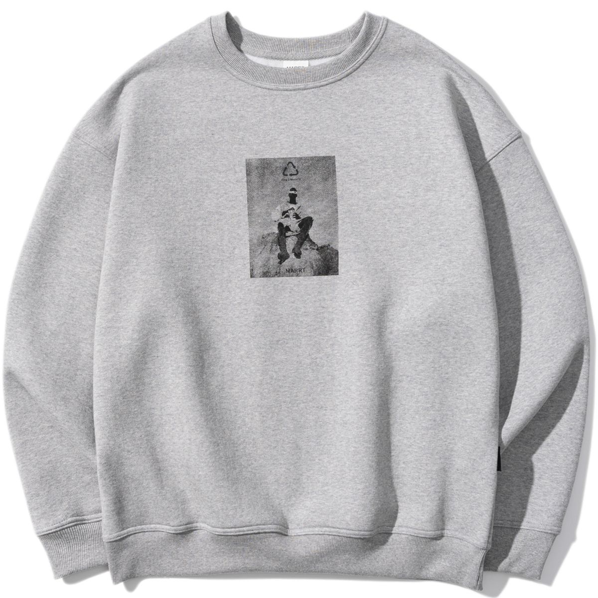 마르트(MARRT) PRINTING FLEECE SWEATSHIRT(GREY)