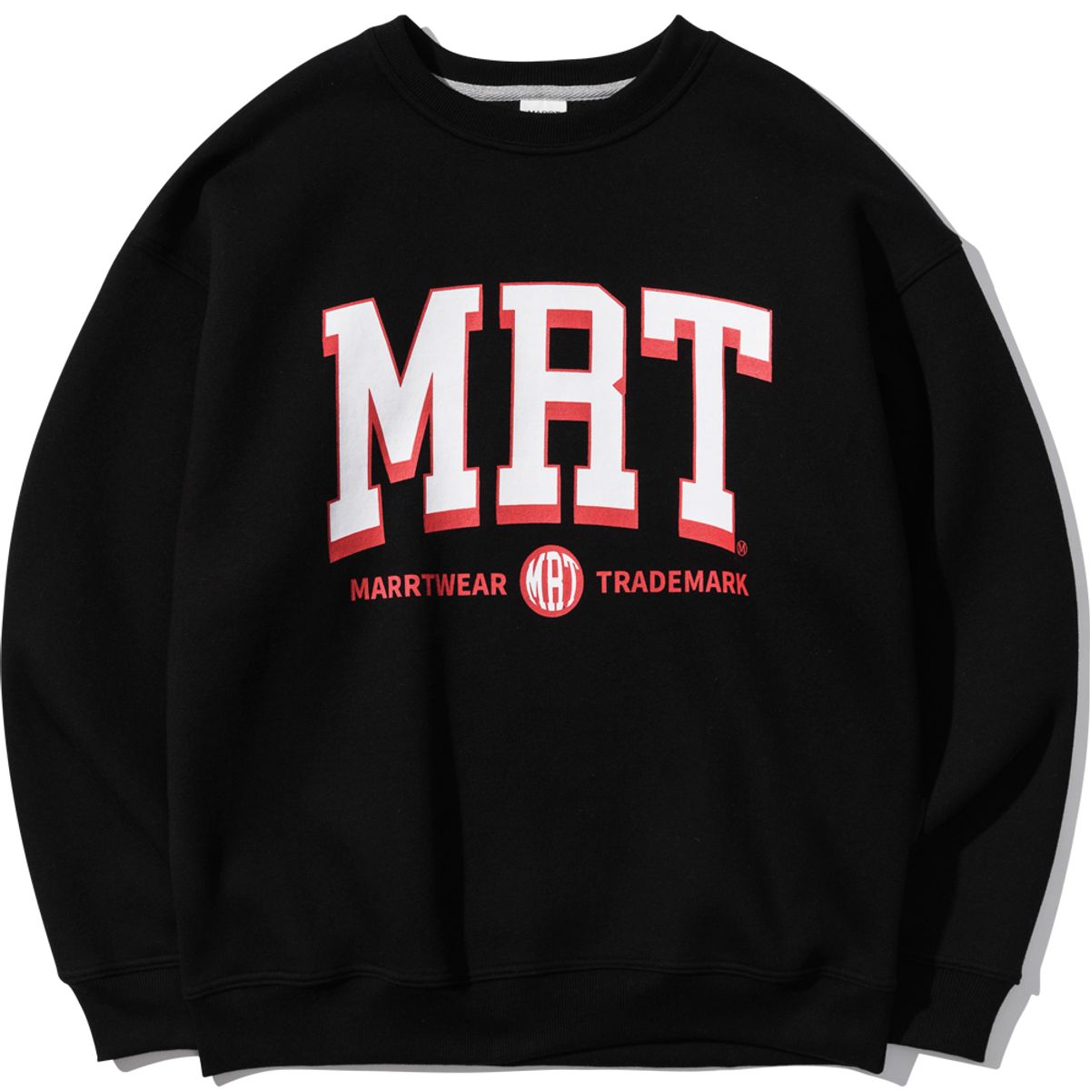 마르트(MARRT) BIG LOGO FLEECE SWEATSHIRT(BLACK)