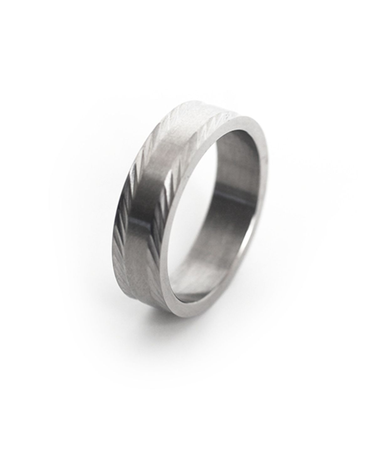 스칼렛또블랙(SCALETTOBLACK) BR22 Diagonal texture layered ring