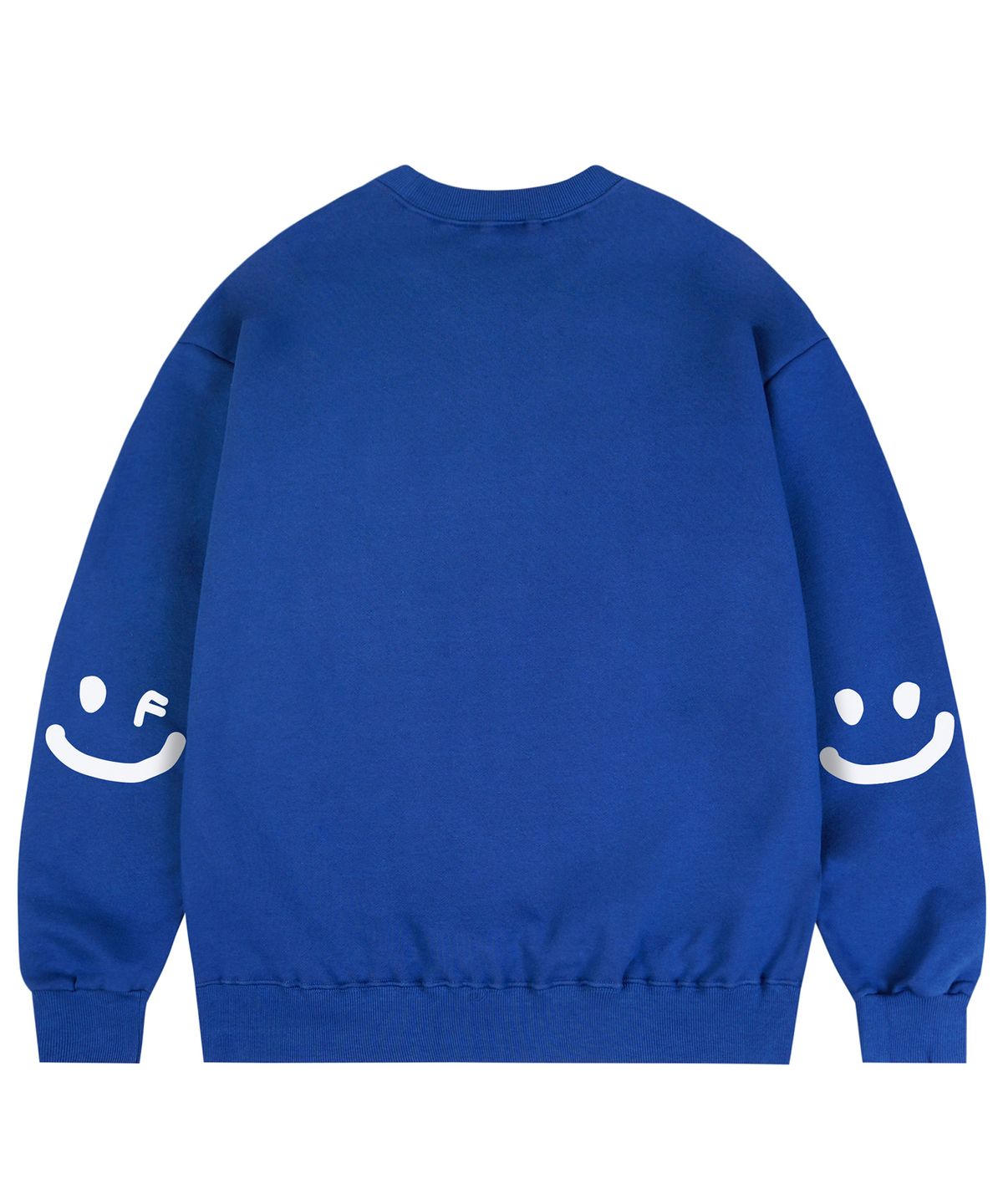 그레이버(GRAVER) [UNISEX]엘보우 스마일드로잉 맨투맨_코발트블루