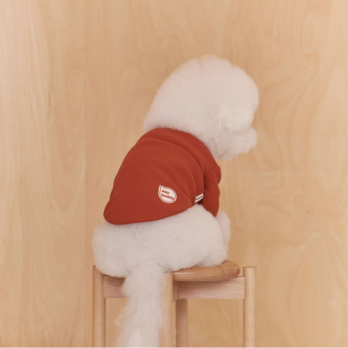 헤이버디(HEY BUDDY) 버디 와펜 티셔츠_브릭