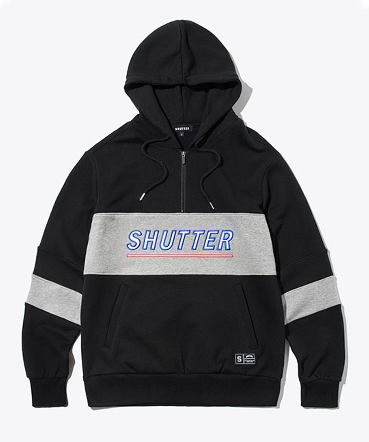셔터(SHUTTER) MIX AND MATCH 후디 BLACK (SBTS203)