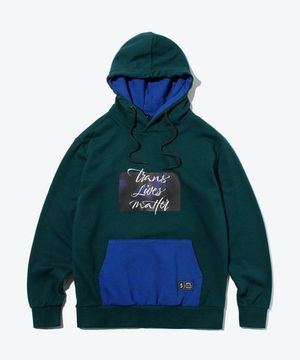 HEAT TRANSFER 프린트 후디 그린 (SBTS210)