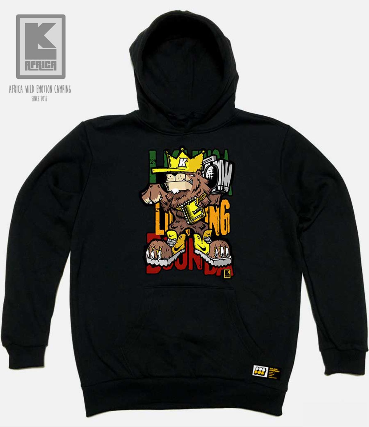 돌돌(DOLDOL) LK-AFRICA_HOODY_19 아프리카 감성 캠핑 엘케이아프리카  사자 캐릭터 그래픽 그래피티 디자인 후드티 후디