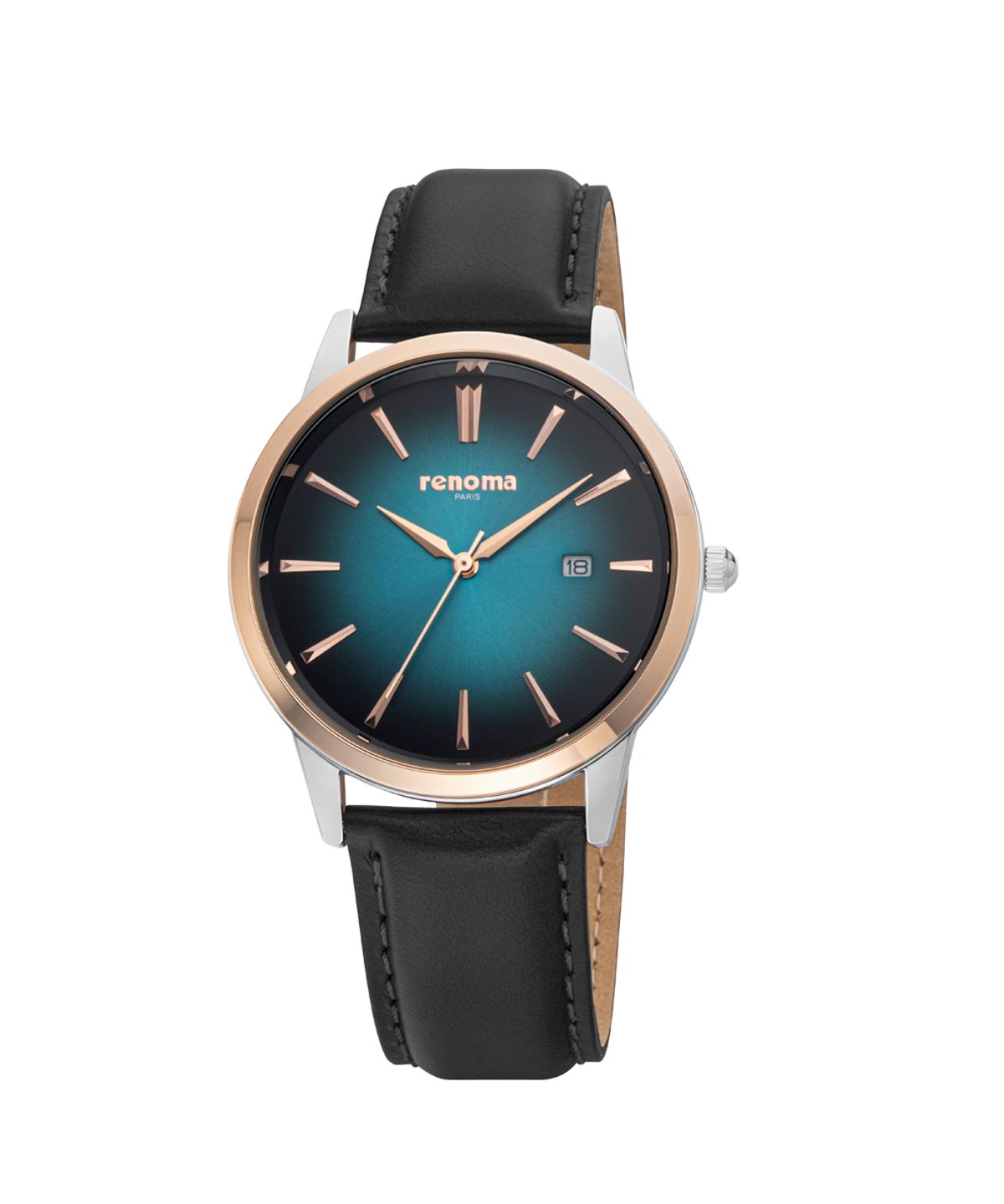 레노마 시계(RENOMA WATCH) RE600BUBK  매버릭 남성 가죽 시계 블루블랙