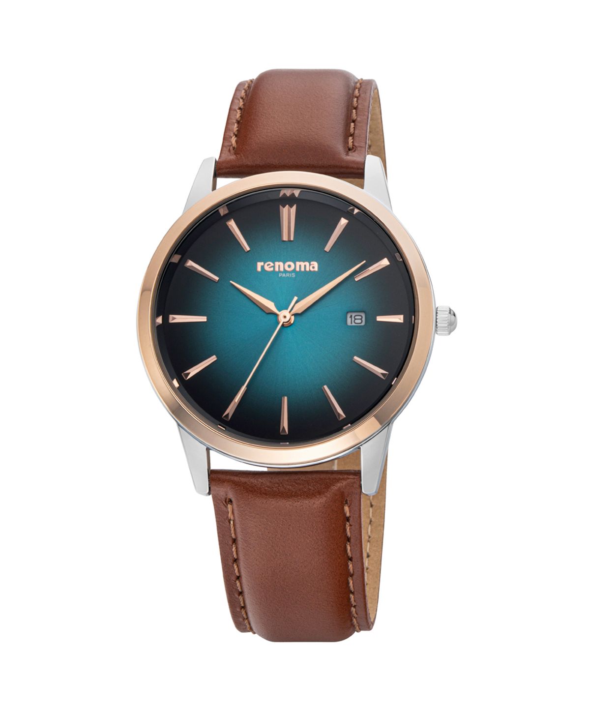 레노마 시계(RENOMA WATCH) RE600BUCA  매버릭 남성 가죽 시계 블루카멜