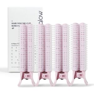국내생산 뿌리볼륨업 헤어롤 집게 연핑크 4P
