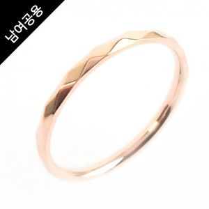 [남여공용] 데일리 남여공용 로즈골드 컷팅반지 / GBSR-047