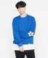 [UNISEX]엘보우 플라워도트 맨투맨_코발트블루