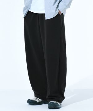 와이드핏 트레이닝 스웨트 팬츠 - 블랙