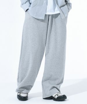 와이드핏 트레이닝 스웨트 팬츠 - 그레이