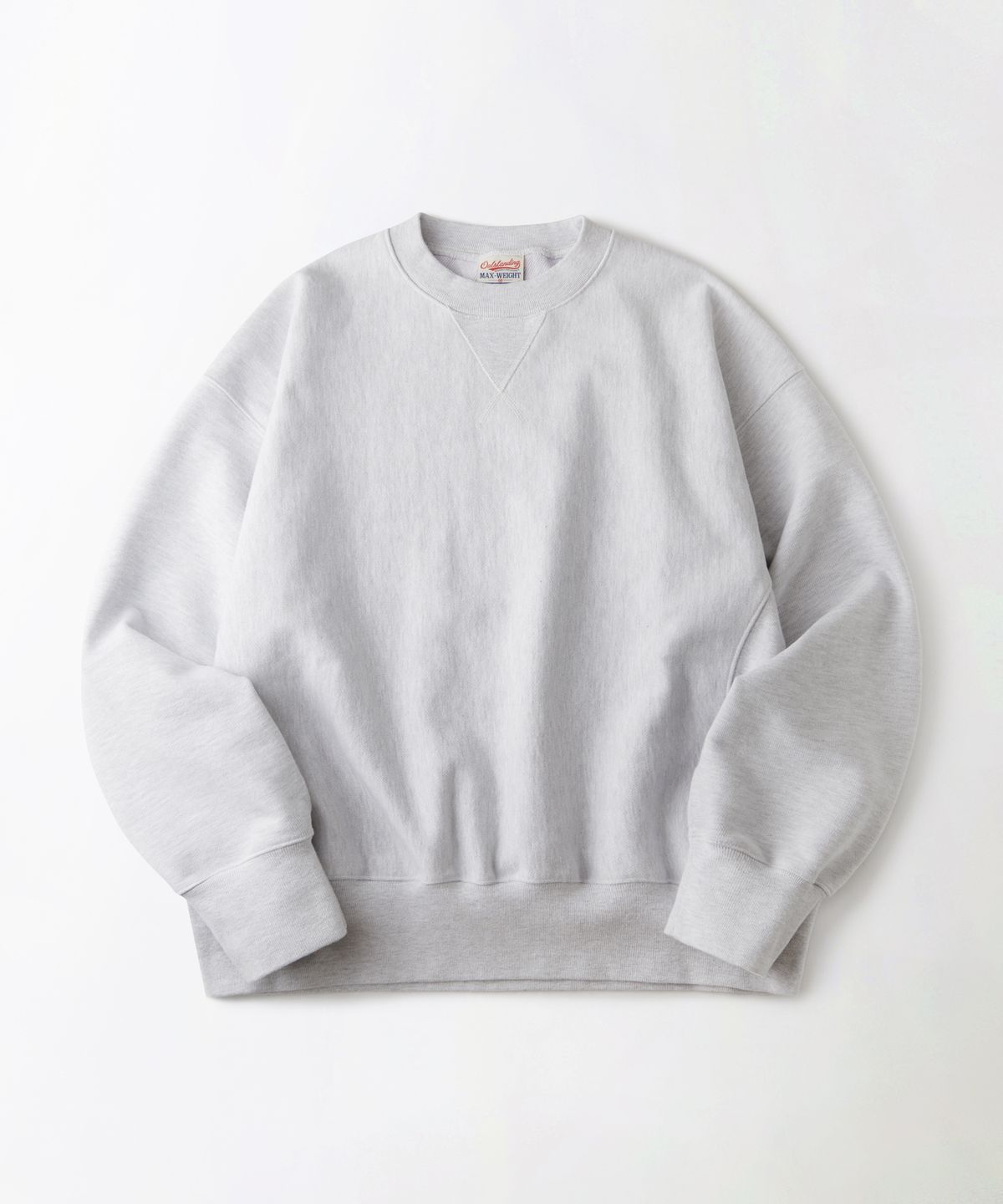 아웃스탠딩(OUTSTANDING) REVERSE HEAVY SWEAT_1%MELANGE GRAY