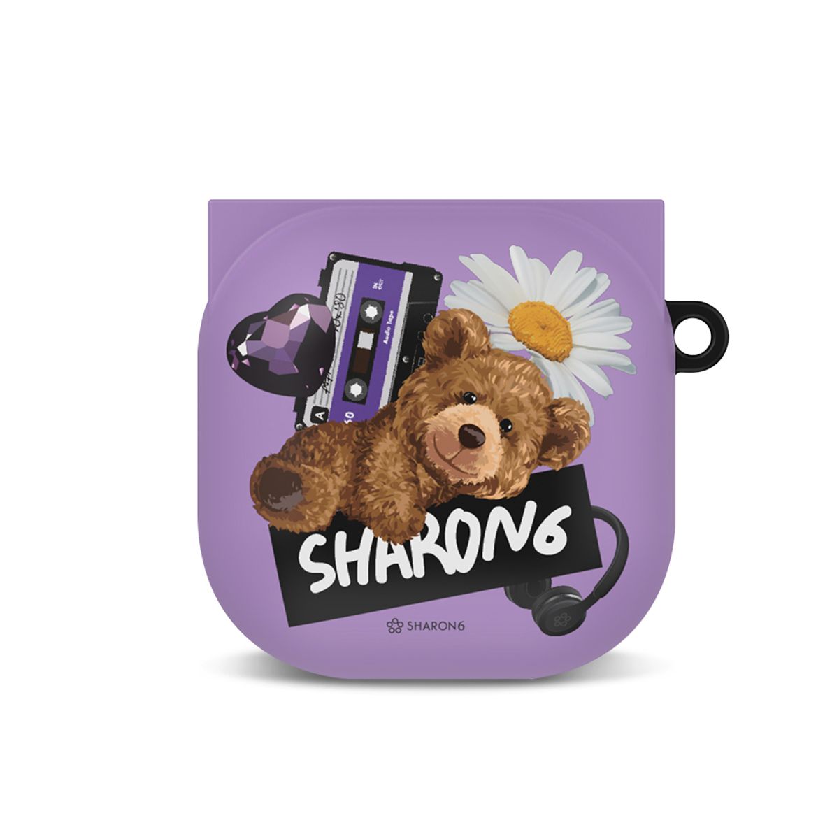 샤론6(SHARON6) 버즈프로/버즈라이브 케이스 해피베어