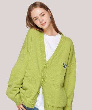 램스 울 니트 가디건 (아보카도)