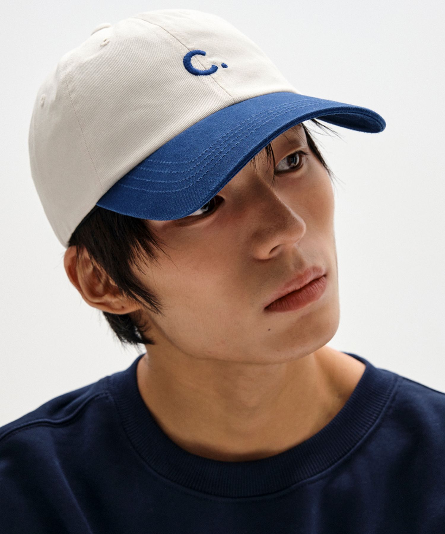 clove☆Basic Fit Ball Cap Colorblock MUSINSA | CLOVE Basic Fit Ball Cap Colorblock (Navy)