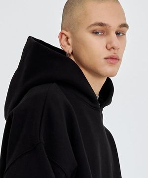 소프트 에센셜 셋업 후드티 (블랙)