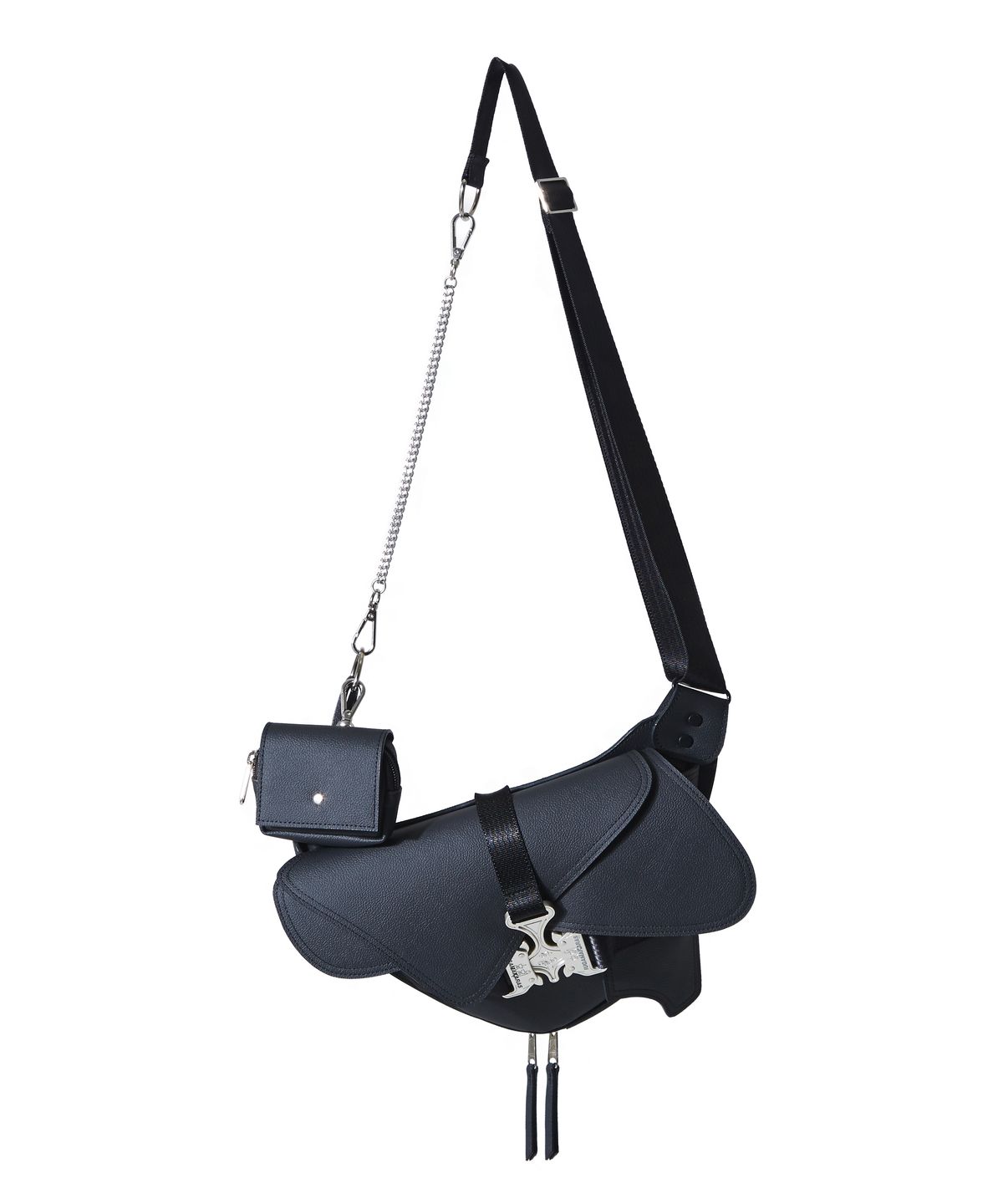 이우가마카라스(IUGAMAKARAS) Triple Covered Crow Buckle Bag