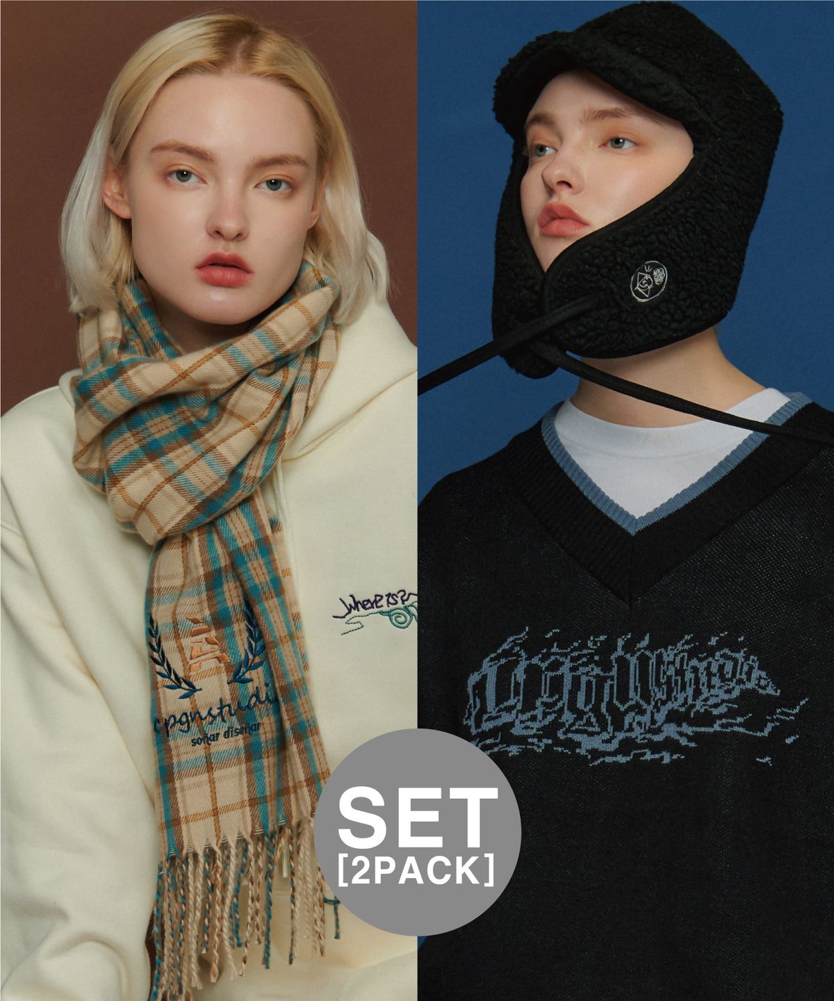 꼼파뇨(CPGN STUDIO) [패키지] 헤리티지 머플러 + 트루퍼