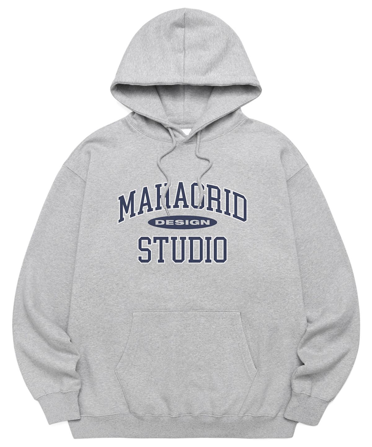 마하그리드(MAHAGRID) COLLEGE LOGO HOODIE GREY(MG2ESMM401A)