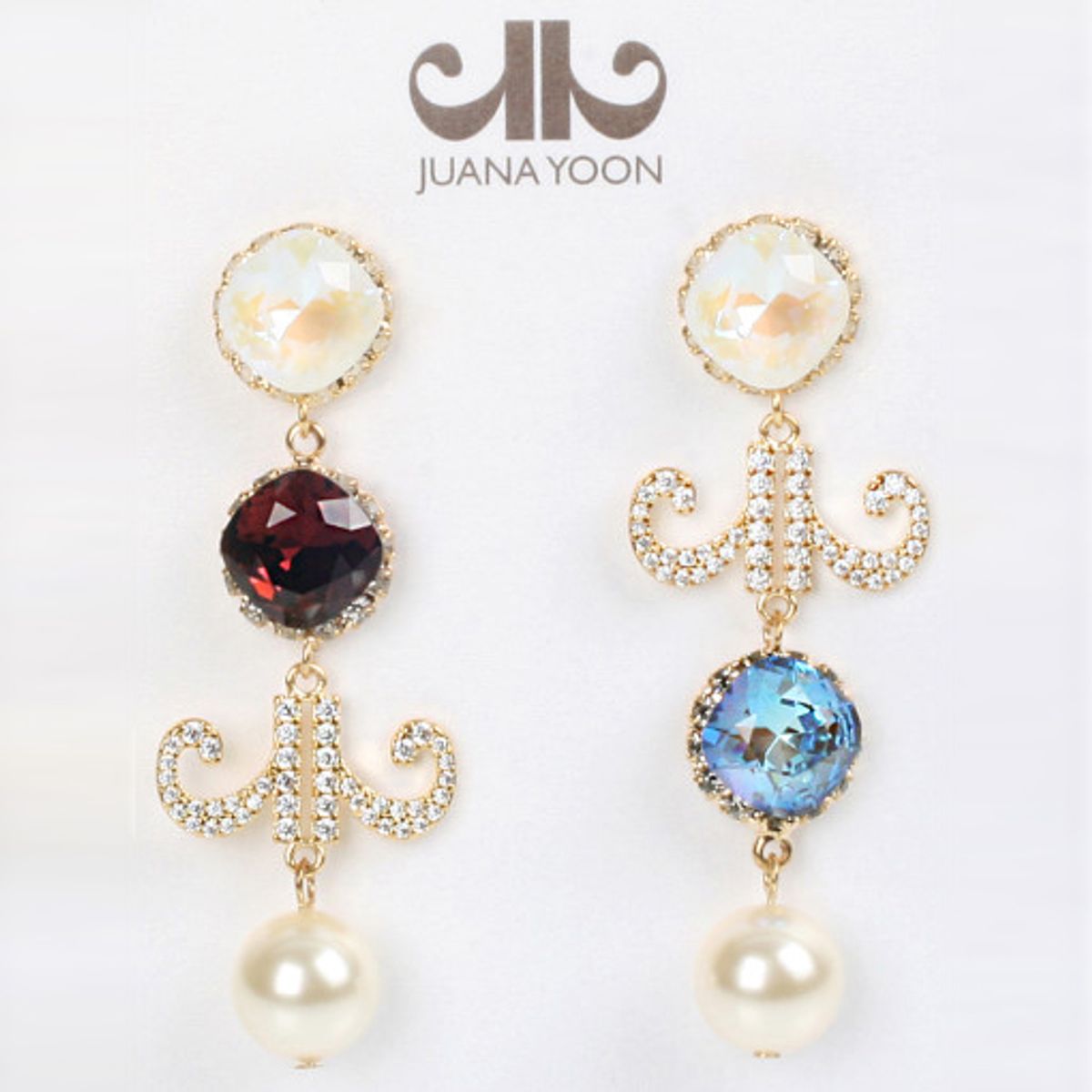 쥬아나윤(JUANAYOON) 글램  스와로브스키 크리스탈 귀걸이