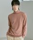 남성 캐시미어 블렌디드 터틀넥 니트 [멜란 코랄]_ZZ4SW012