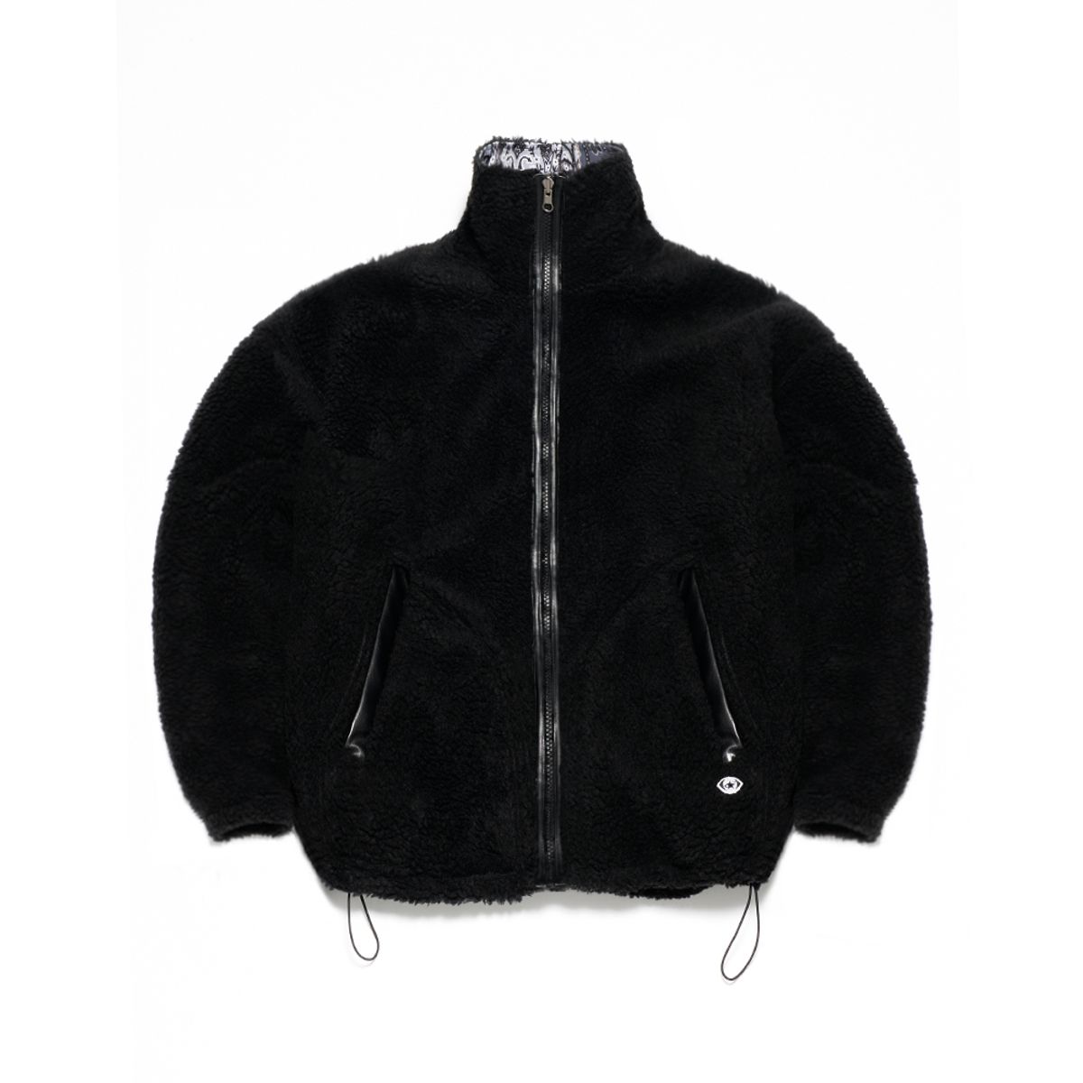 에프엠9102(FM91.02) TEDDY BEAR & PAISLEY REVERSIBLE JACKET black