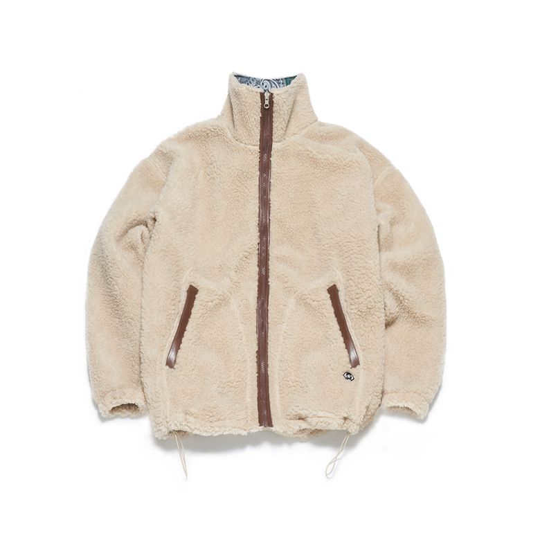 TEDDY BEAR & PAISLEY REVERSIBLE JACKET beige