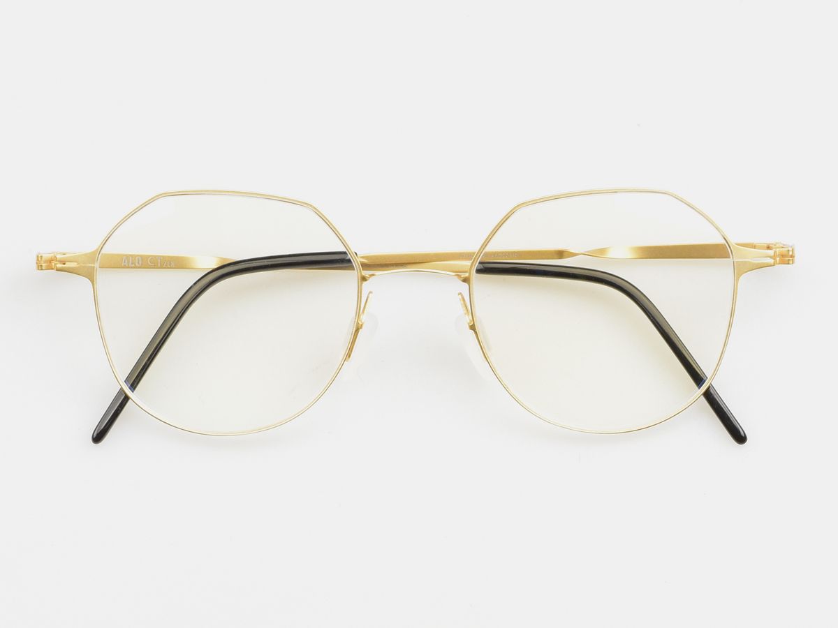 알로아이웨어(ALO EYEWEAR) [ALO:CTZEN] CI8715C C1 슈퍼슬림 트위스트 초경량 골드 메탈 안경테