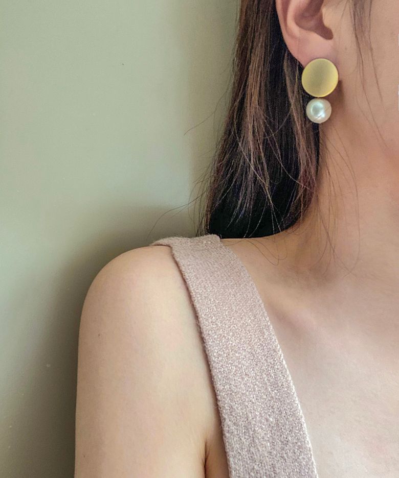 Holiday moon earring