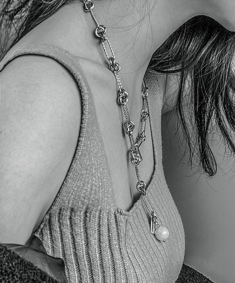 Holiday rope chain necklace