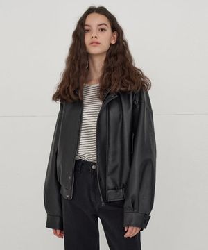 465 VEGAN LEATHER BLOUSON