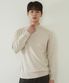 남성 캐시미어 블렌디드 반터틀넥 니트 [라이트 베이지]_ZZ4SW011