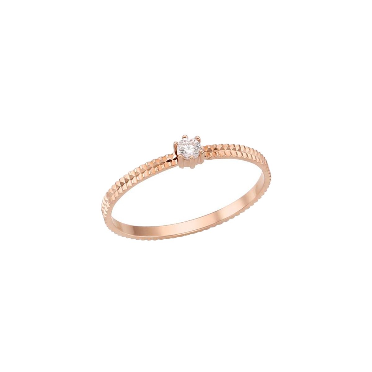 로이드(LLOYD) 라인 포인트 스톤 14K Gold 반지 LRS20002G