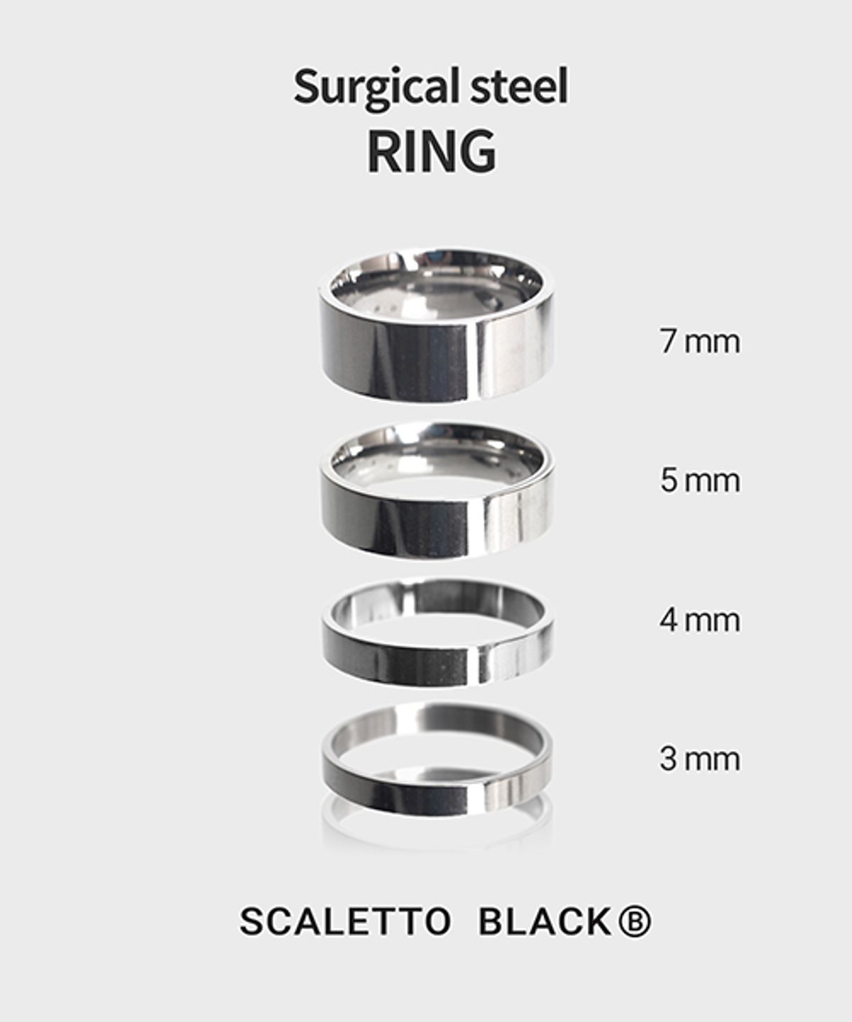 스칼렛또블랙(SCALETTOBLACK) BR53 Basic glossy ring