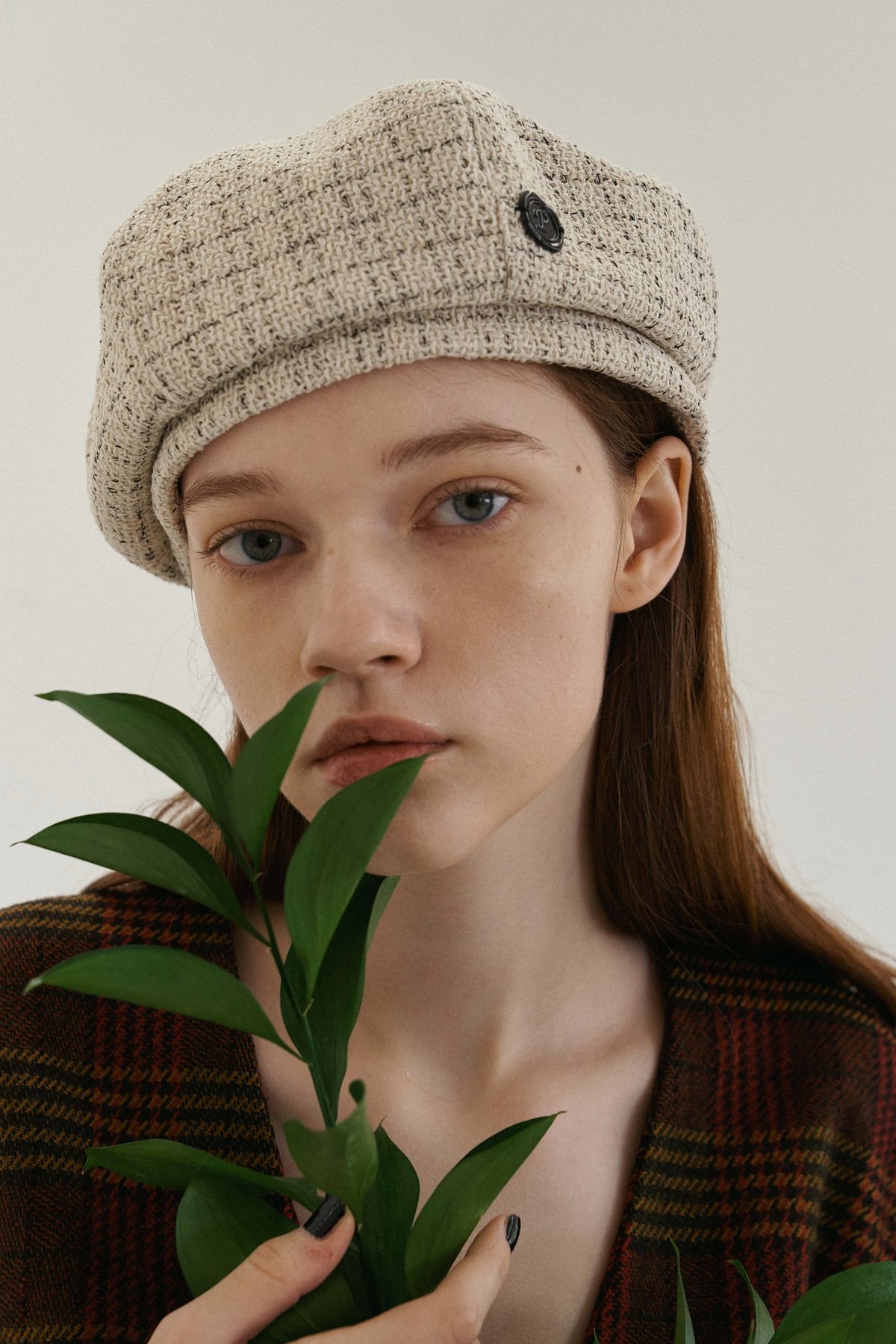 포에지담(POESIEDAME) [Lumière] DÔME BERET_tweed beige
