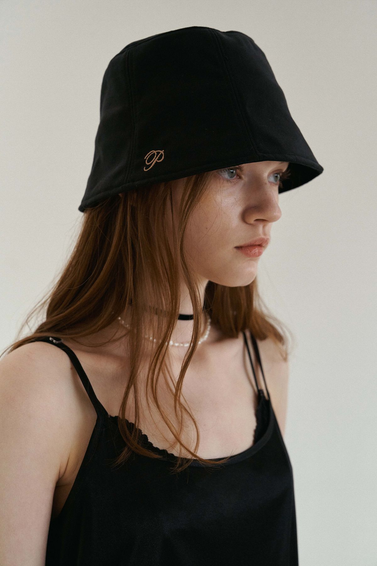 포에지담(POESIEDAME) [Lumière] CALLI HAT_black