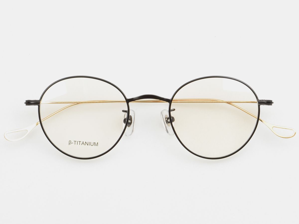 알로아이웨어(ALO EYEWEAR) [ALO:CTZEN] CI8709B C2  베타티타늄 초경량 블랙/골드 슬림 안경테