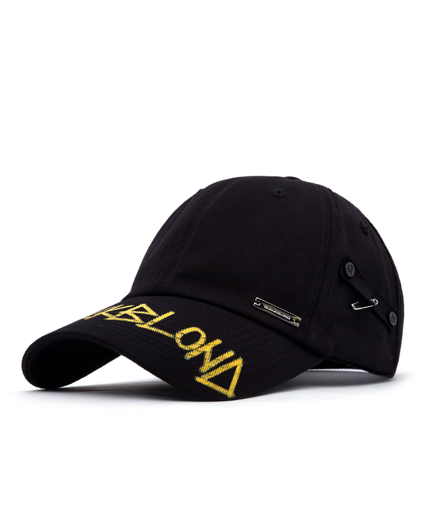 ◆BLACKBLOND◆ Vivid Original Logo Cap BlackBlack MUSINSA | BLACKBLOND Vivid Plate Signature Logo Cap (Black)