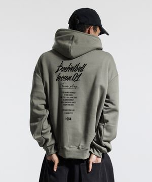 쿼터 팀플레이 카키 블랙 후드