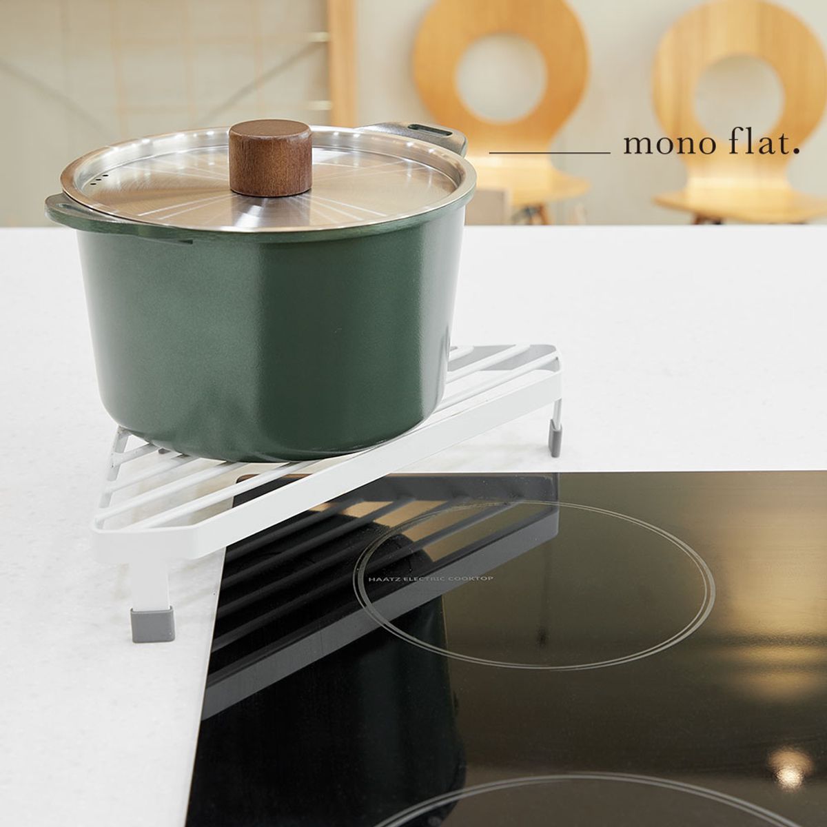 모노플랫(MONOFLAT) 스토브 코너 냄비 정리 선반 1입