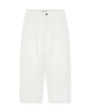 [리뉴얼]ONE TUCK CURVED JEAN IVORY