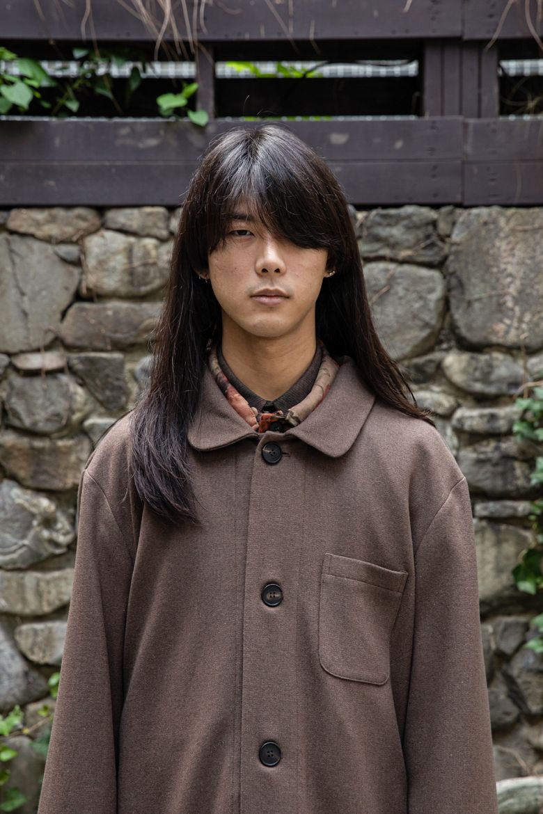 커버올 자켓 브라운