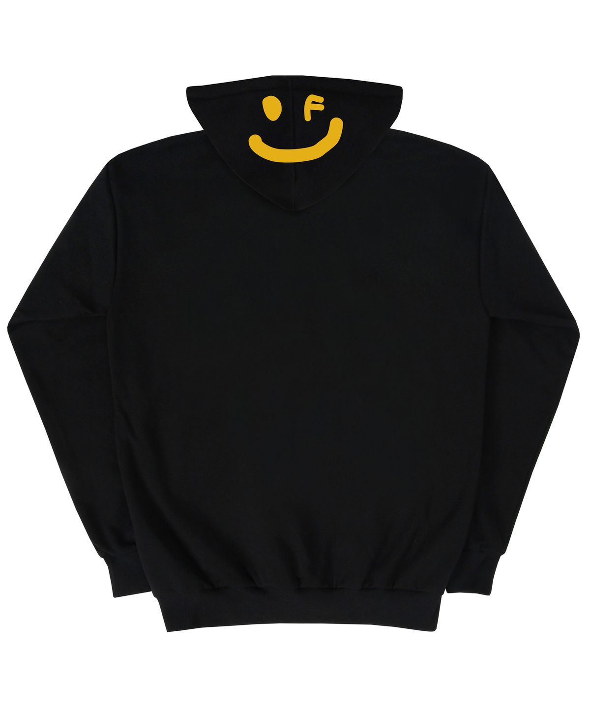 그레이버(GRAVER) [UNISEX]후드 백드로잉 스마일 후드티_블랙