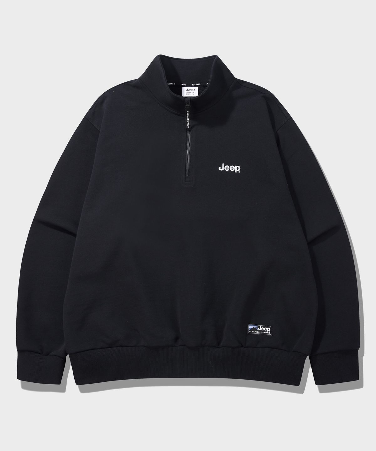 지프(JEEP) [360g] M-Logo 반집업 맨투맨 (JR5TSU838BK)