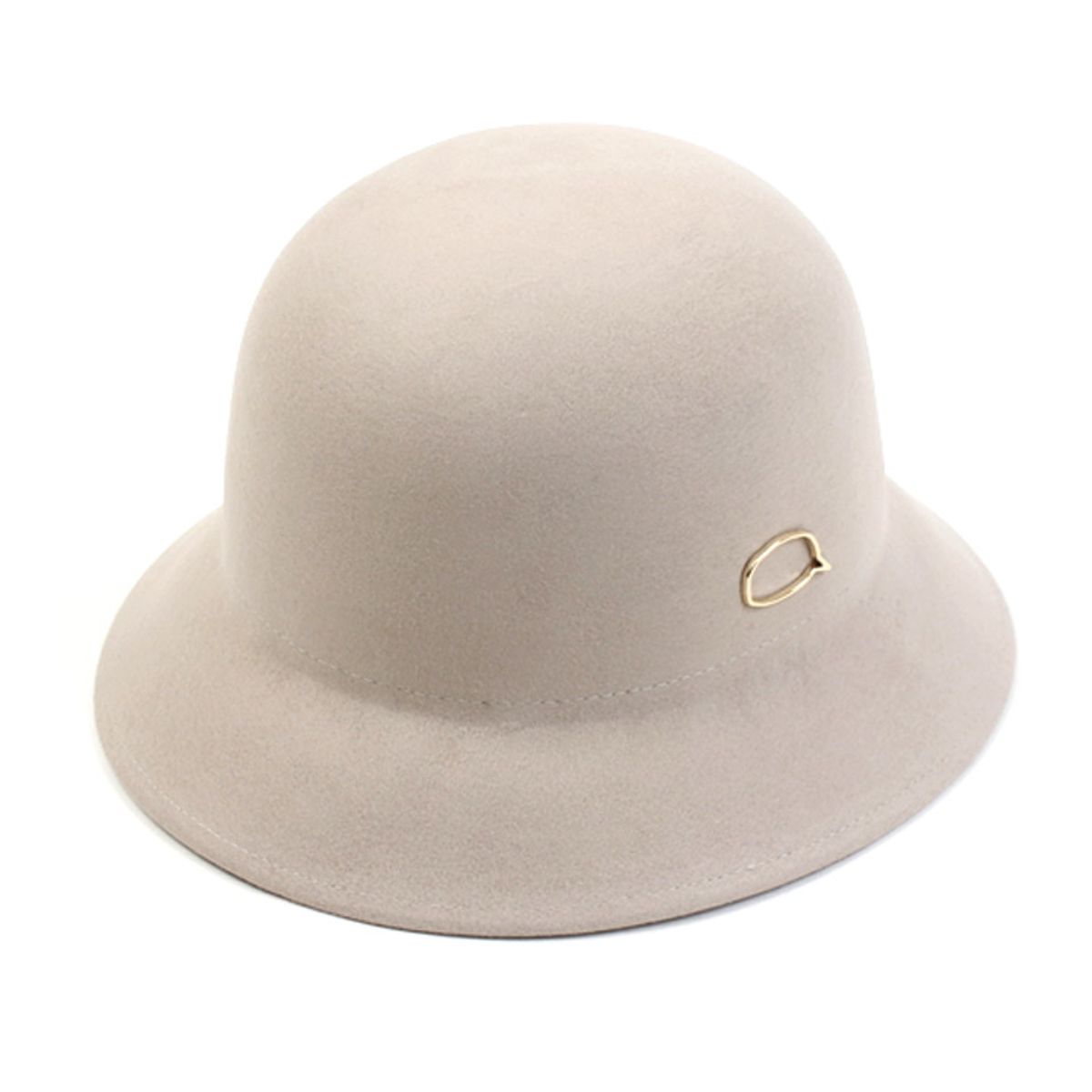 유니버셜 케미스트리(UNIVERSAL CHEMISTRY) Gold Bubble Wool Ivory Cloche Hat 클로슈햇